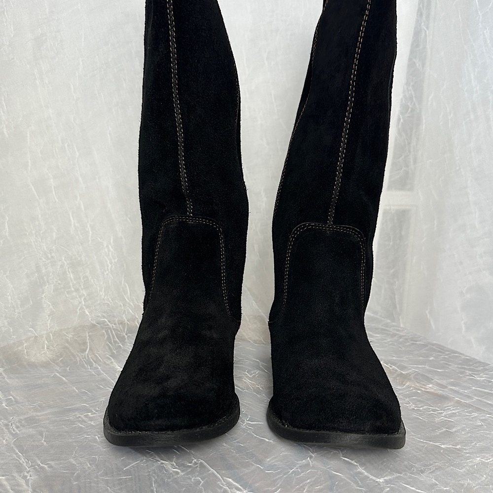 Easy spirit Suede Leather Knee High Black Boots | Sz 7 - Picture 9 of 16
